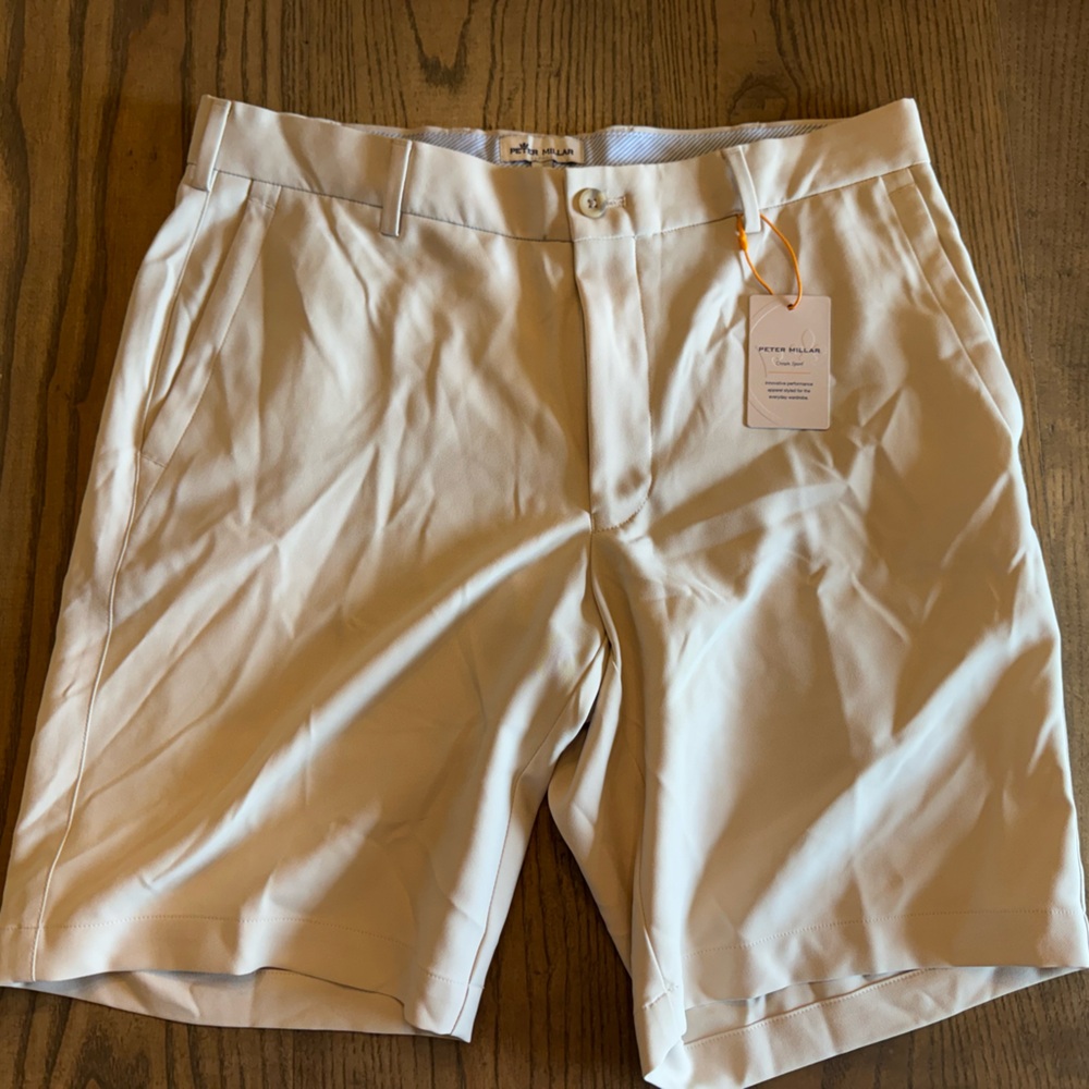 Peter Millar Men's Salem Performance Golf Shorts - Stone
